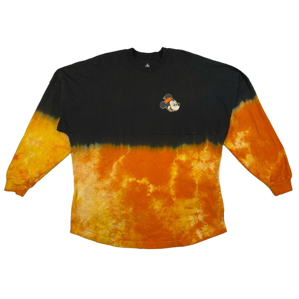 Disney World Halloween Spirit Jersey Mickey Mouse Ghost Tie Dye Adult Large
